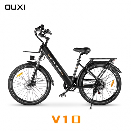 OUXI V10 EU Stock 48V 15AH Hiden Battery Electric City Hybrid Bike Electric Bike Electric Mountain Off Road Electric Bike