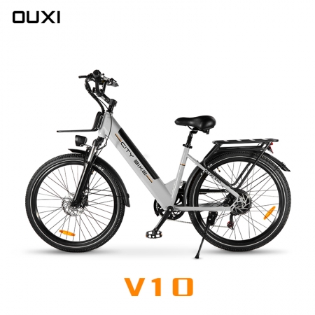 OUXI V10 24 Inch 250W/500W/750W/1000W Electric Mountain Bike 48V 15AH Long Rang Multi Mode City UK USA EU Stock Ebike Dropshipping Electric Bicycle